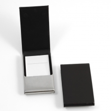 Business Card Case, Black Leather